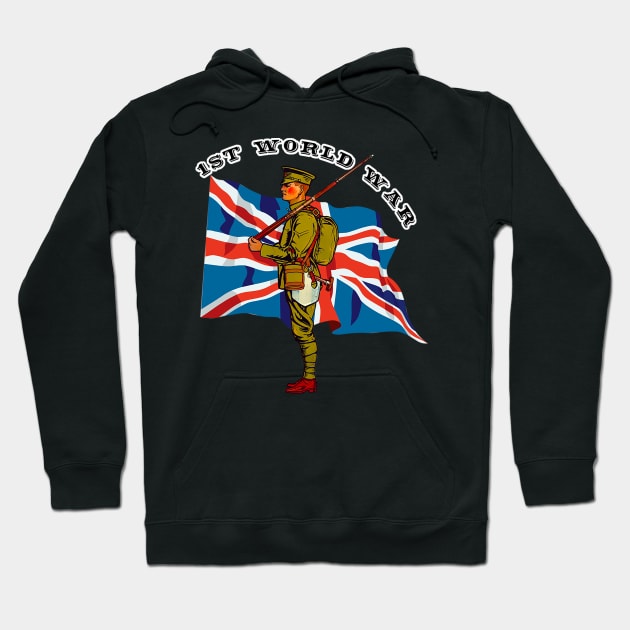 UK military english soldier Hoodie by Marccelus